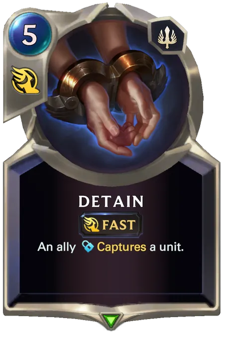 Detain. An ally Captures a unit.