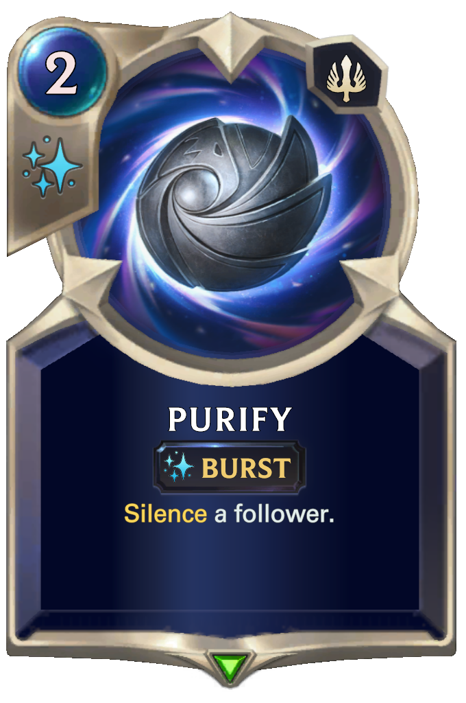 Purify. Silence a follower.