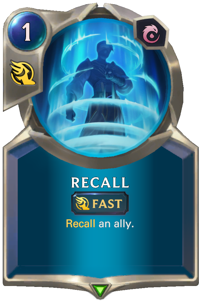 Recall. Recall an ally.
