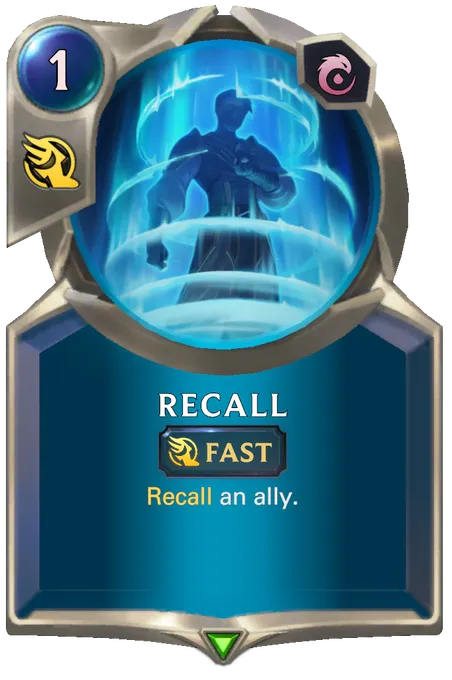 Recall. Recall an ally.