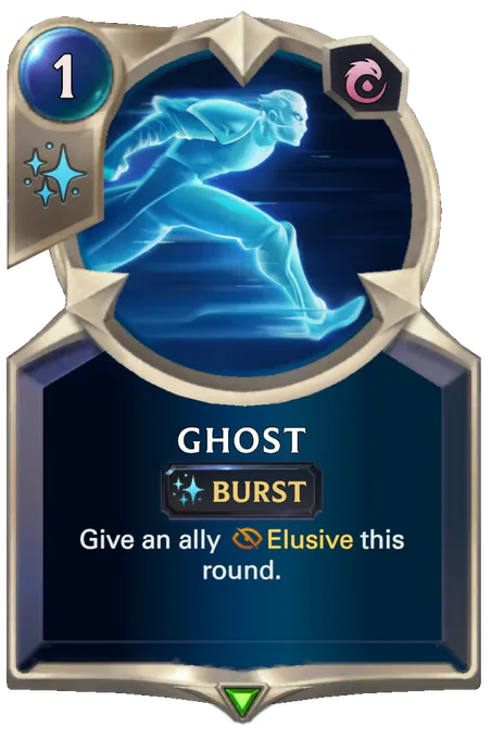 Ghost. Give an ally Elusive this round.