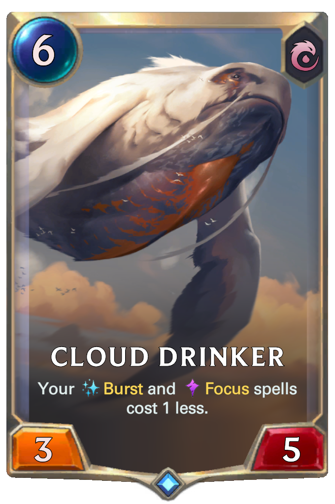 Cloud Drinker. Your Burst and Focus spells cost 1 less.