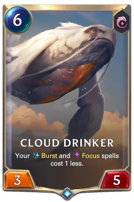 Cloud Drinker. Your Burst and Focus spells cost 1 less.