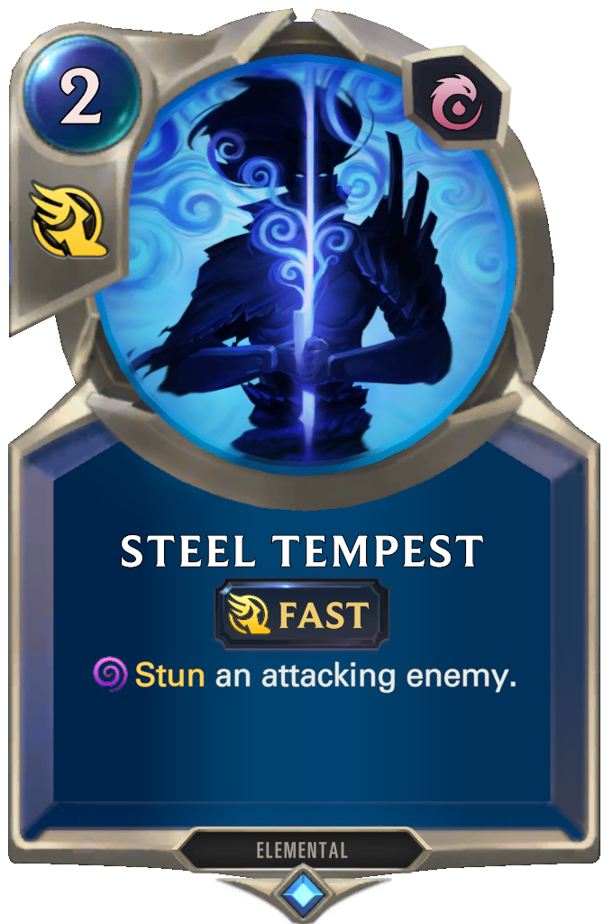 Steel Tempest. Stun an attacking enemy.