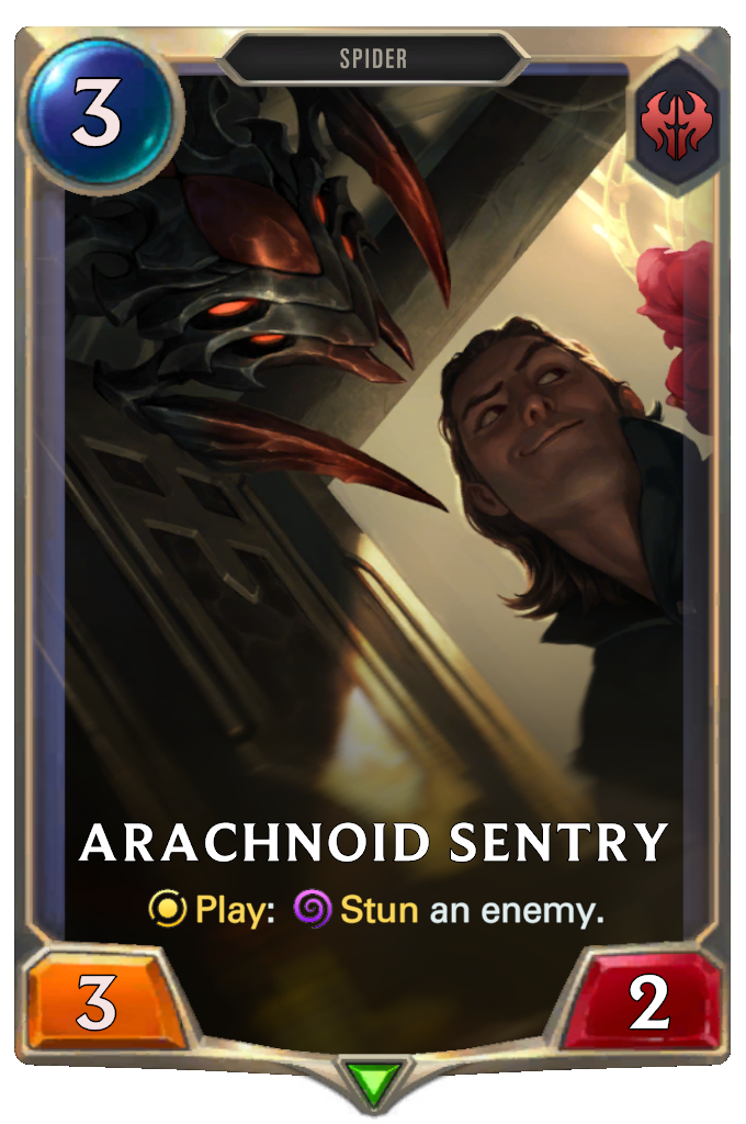 Arachnoid Sentry. Play: Stun an enemy.