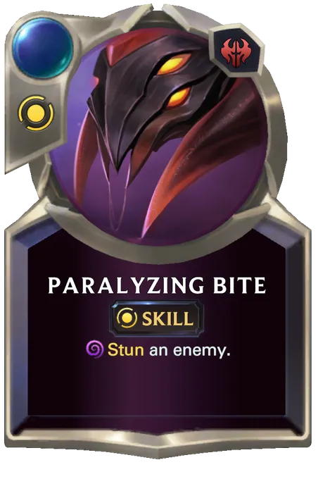 Paralyzing Bite. Stun an enemy.