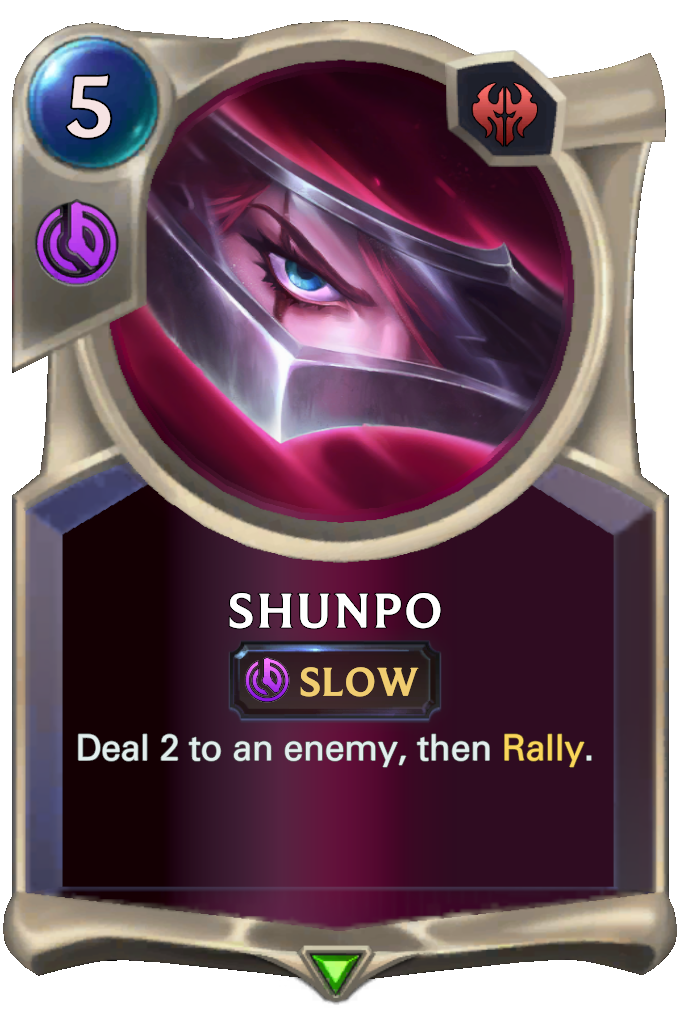 Shunpo. Deal 2 to an enemy, then Rally.