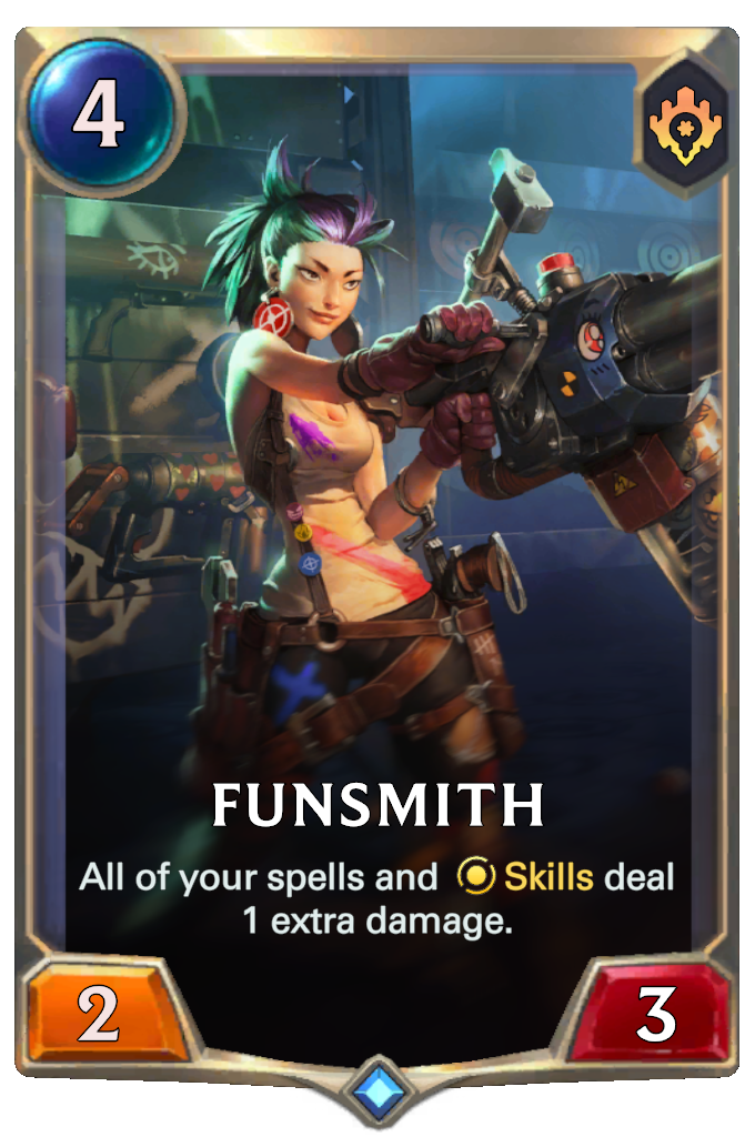 Funsmith. All of your spells and Skills deal 1 extra damage.