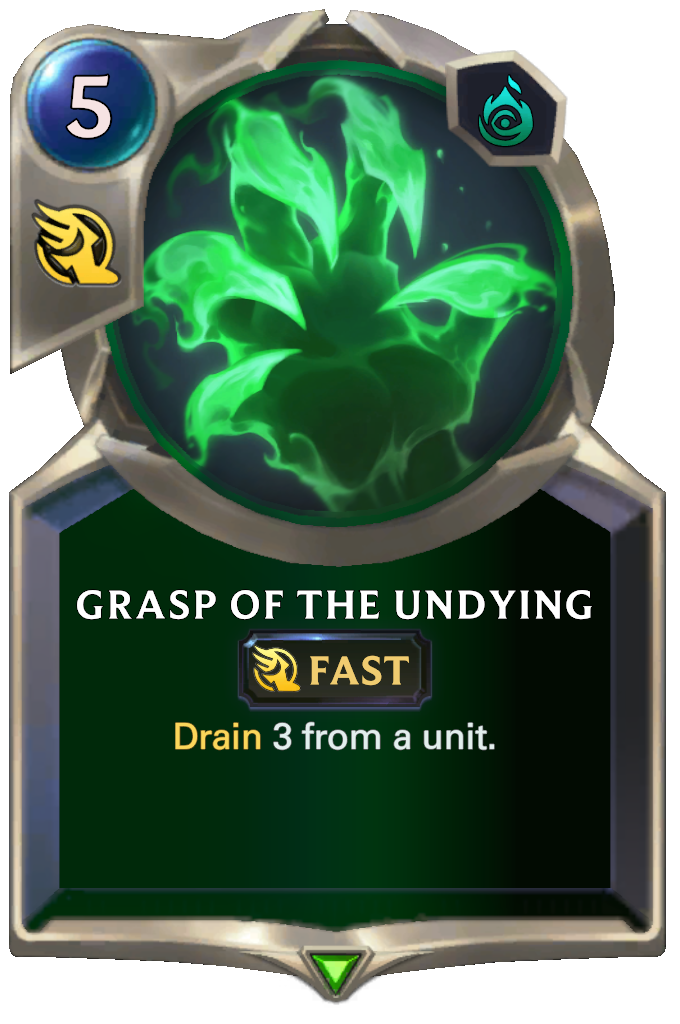 Grasp of the Undying. Drain 3 from a unit.