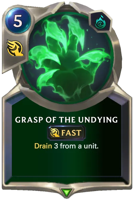 Grasp of the Undying. Drain 3 from a unit.
