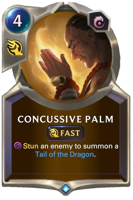 Concussive Palm. Stun an enemy to summon a Tail of the Dragon.