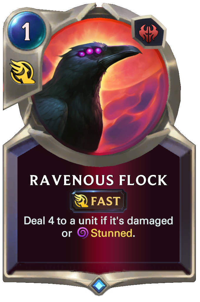 Ravenous Flock. Deal 4 to a unit if it's damaged or Stunned.