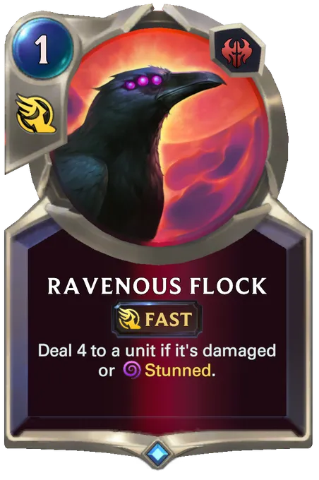 Ravenous Flock. Deal 4 to a unit if it's damaged or Stunned.