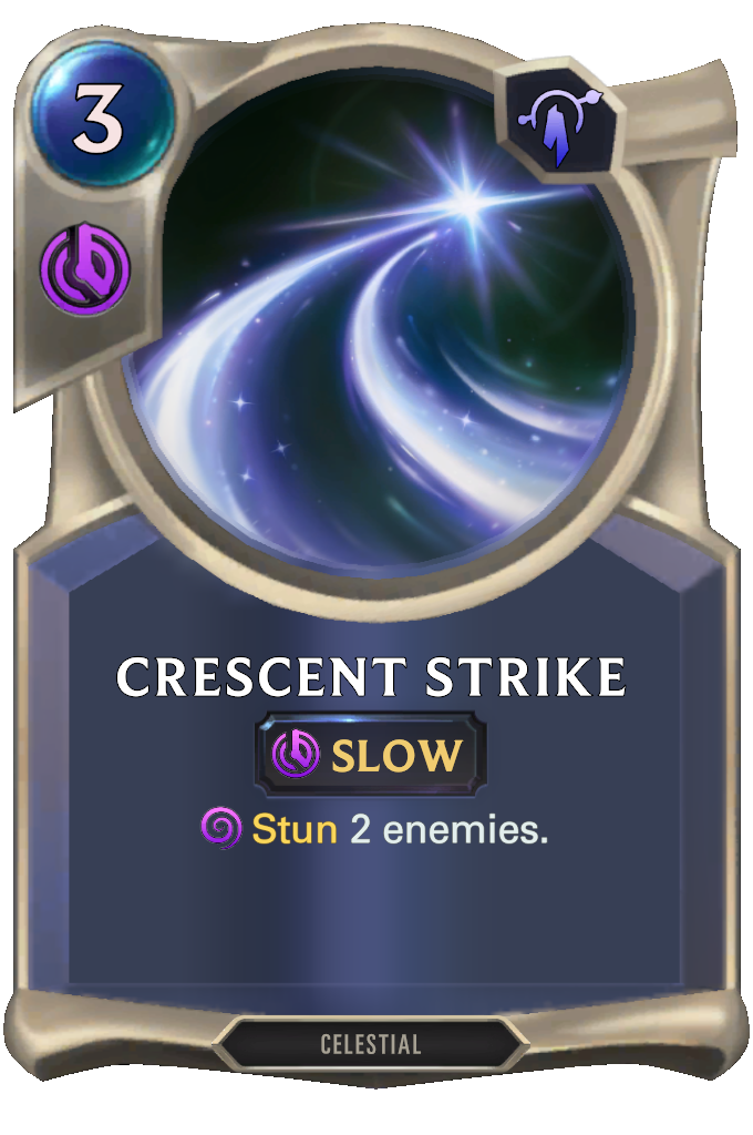 Crescent Strike. Stun 2 enemies.