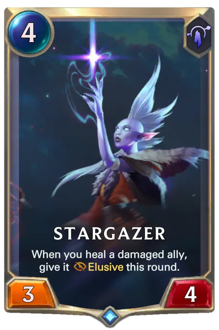 Stargazer. When you heal a damaged ally, give it Elusive this round.