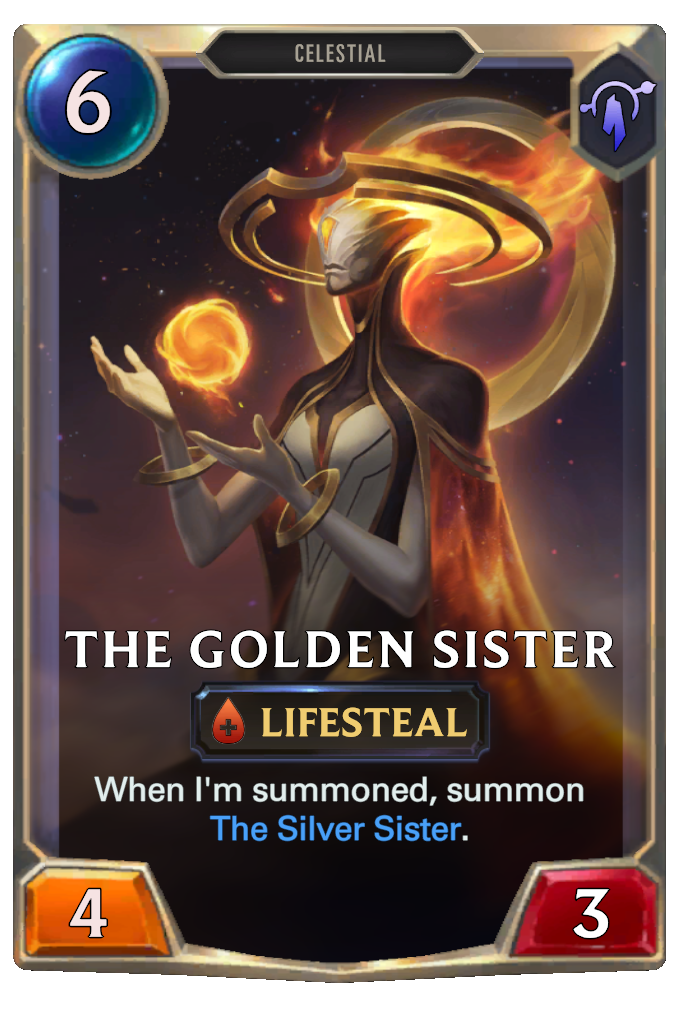 The Golden Sister. When I'm summoned, summon The Silver Sister.
