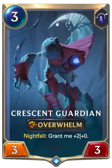 Crescent Guardian. Nightfall: Grant me +2|+0.