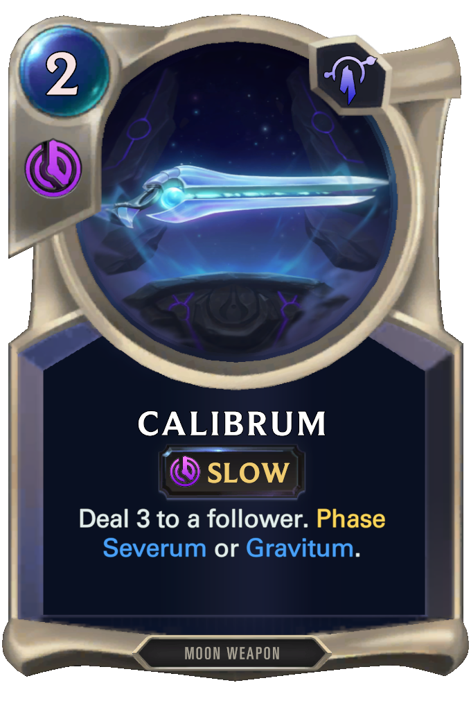 Calibrum. Deal 3 to a follower. Phase Severum or Gravitum.