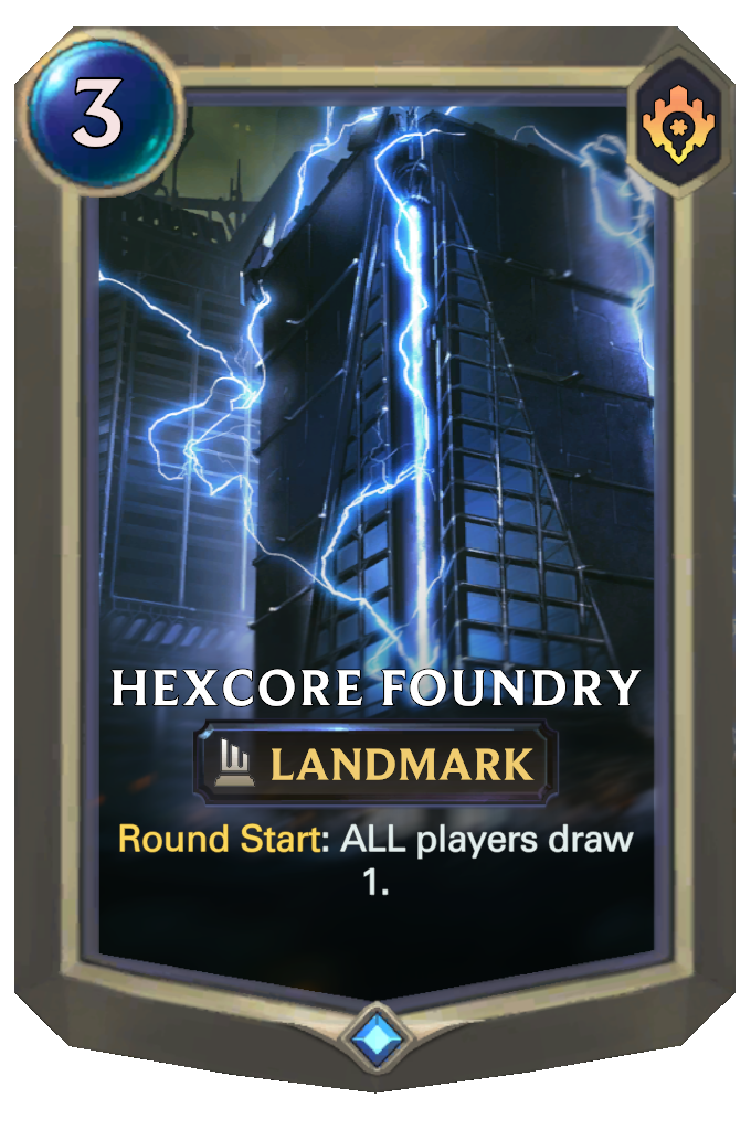 Hexcore Foundry. Round Start: ALL players draw 1.