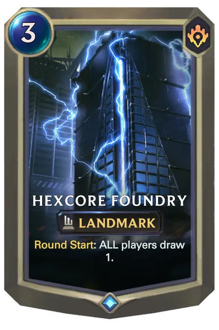 Hexcore Foundry. Round Start: ALL players draw 1.