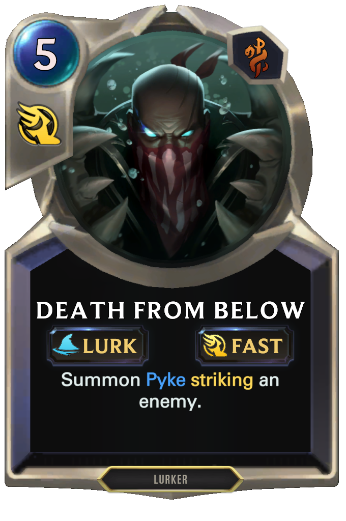 Death From Below. Summon Pyke striking an enemy.