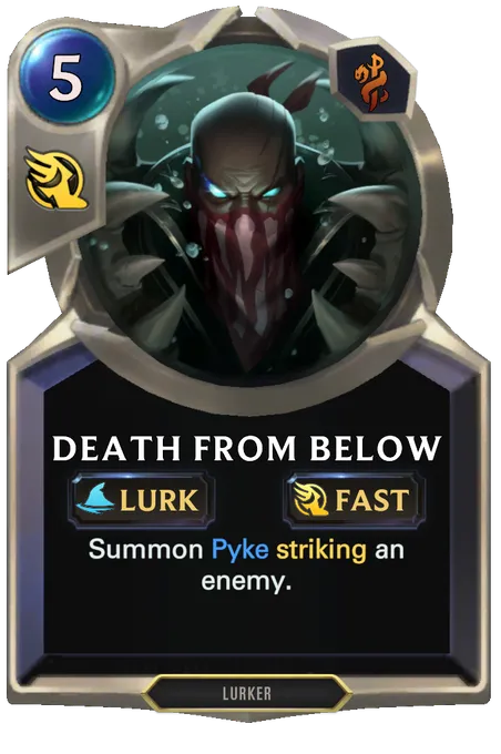 Death From Below. Summon Pyke striking an enemy.