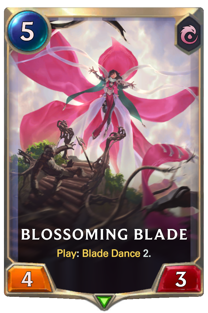 Blossoming Blade. Play: Blade Dance 2.