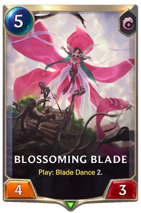 Blossoming Blade. Play: Blade Dance 2.