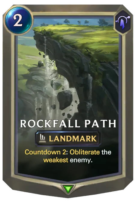 Rockfall Path. Countdown 2: Obliterate the weakest enemy.