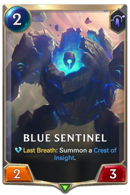 Blue Sentinel. Last Breath: Summon a Crest of Insight.