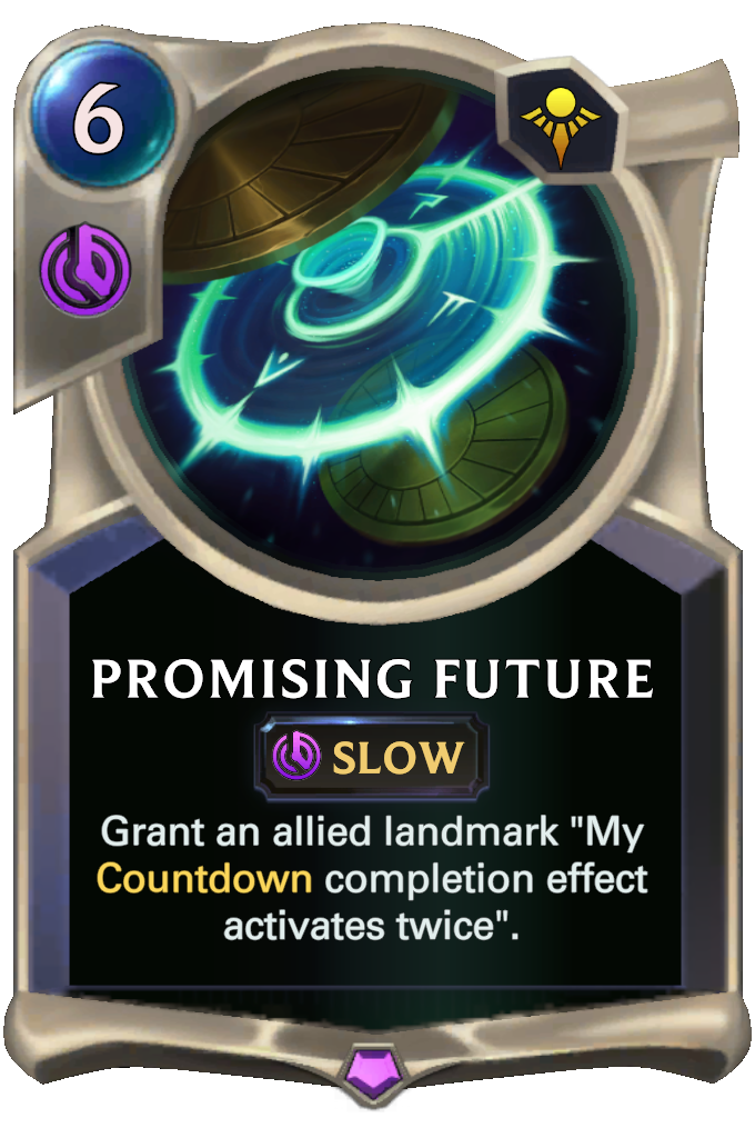 Promising Future. Grant an allied landmark "My Countdown completion effect activates twice".
