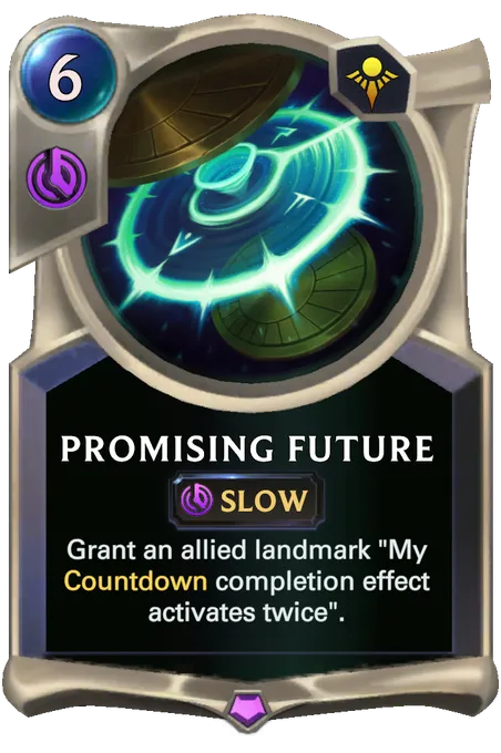 Promising Future. Grant an allied landmark "My Countdown completion effect activates twice".