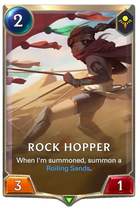 Rock Hopper. When I'm summoned, summon a Roiling Sands.