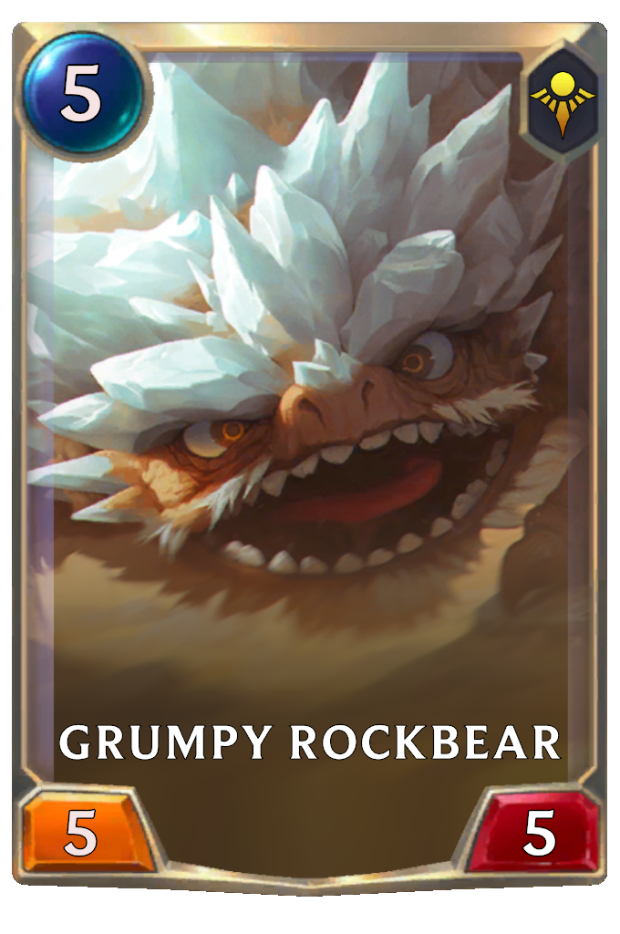 Grumpy Rockbear.