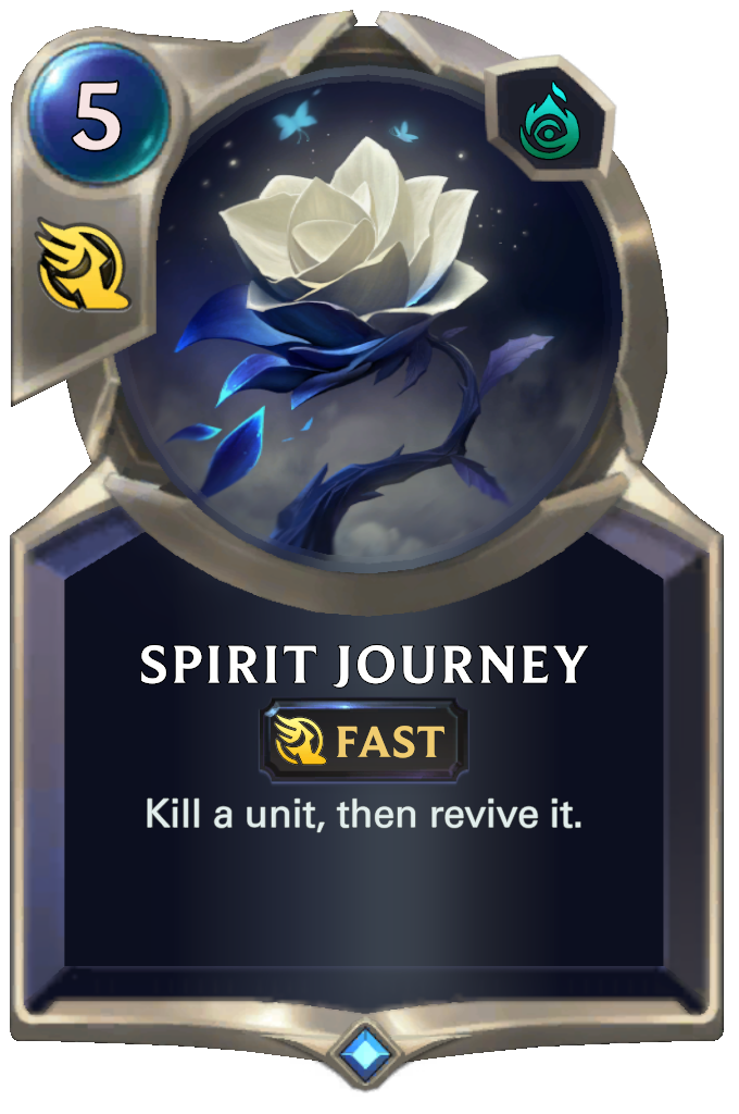 Spirit Journey. Kill a unit, then revive it.