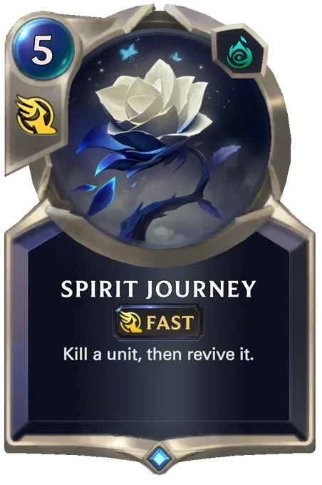 Spirit Journey. Kill a unit, then revive it.