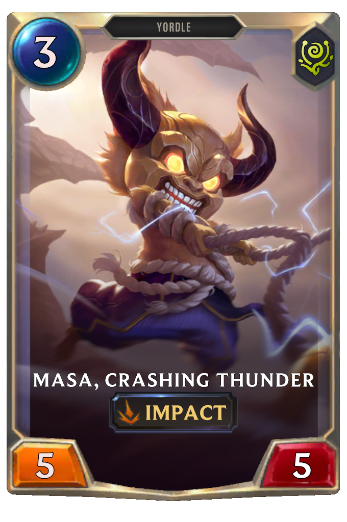Masa, Crashing Thunder.