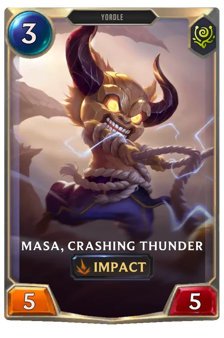 Masa, Crashing Thunder.