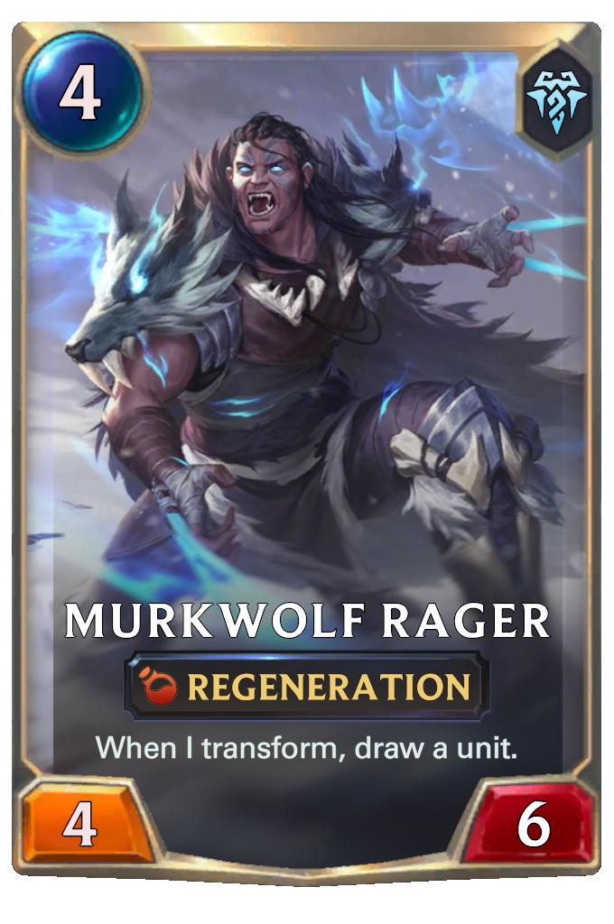 Murkwolf Rager. When I transform, draw a unit.