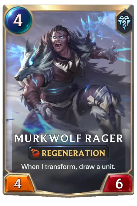 Murkwolf Rager. When I transform, draw a unit.