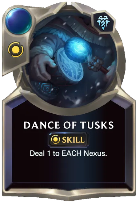 Dance of Tusks. Deal 1 to EACH Nexus.