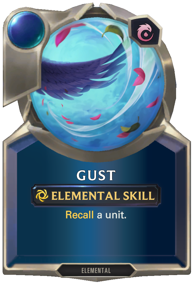 Gust. Recall a unit.
