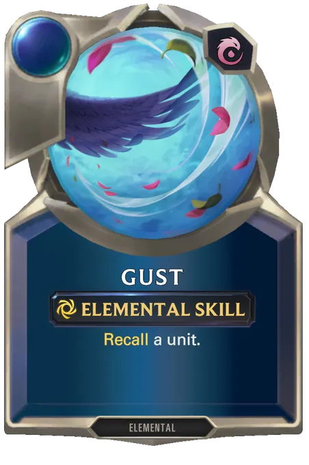 Gust. Recall a unit.