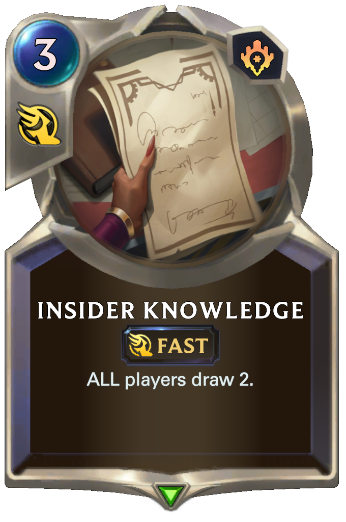 Insider Knowledge. ALL players draw 2.