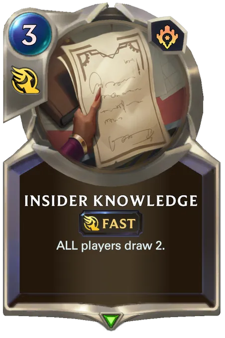 Insider Knowledge. ALL players draw 2.