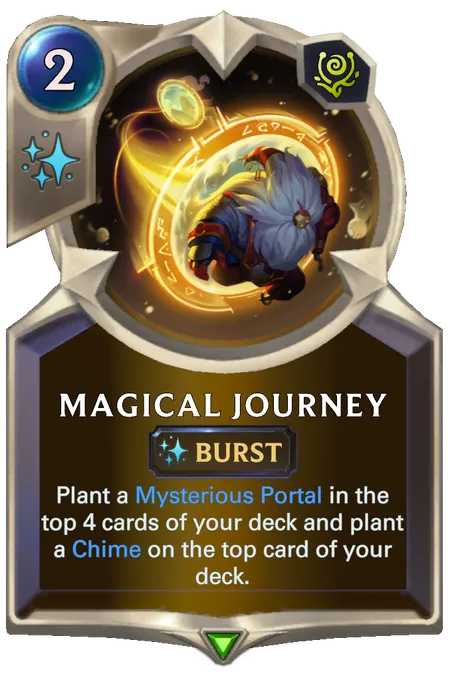 Magical Journey. Plant a Mysterious Portal in the top 4 cards of your deck and plant a Chime on the top card of your deck.