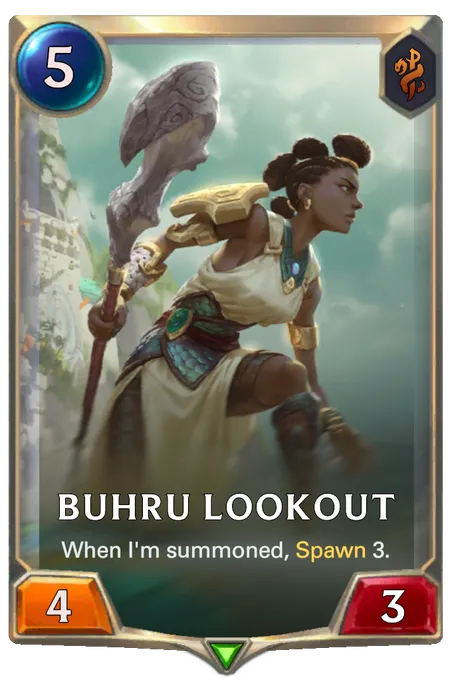 Buhru Lookout. When I'm summoned, Spawn 3.