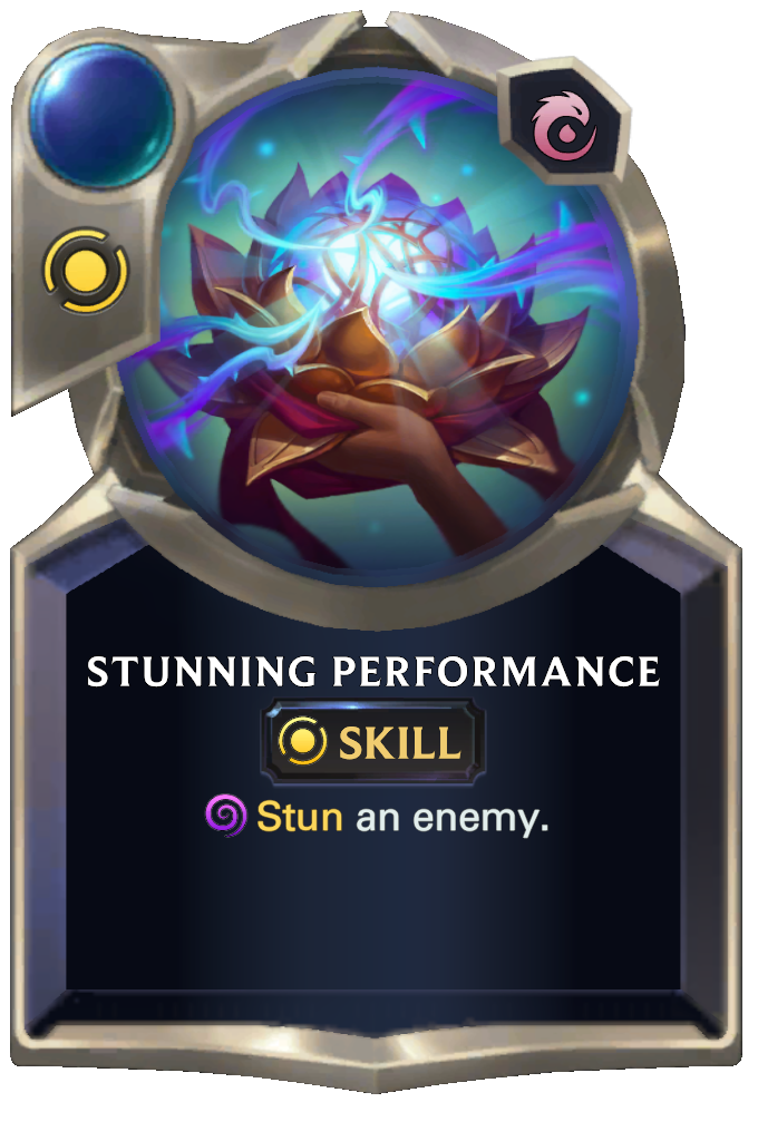 Stunning Performance. Stun an enemy.