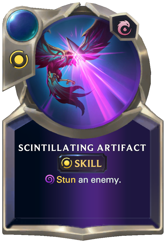 Scintillating Artifact. Stun an enemy.