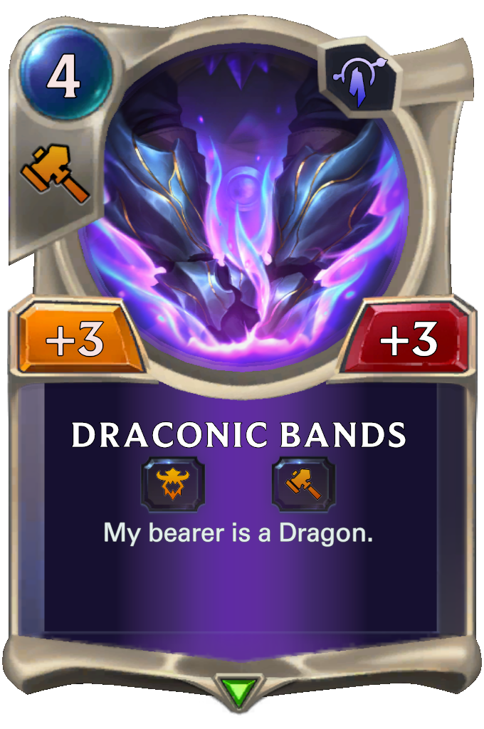 Draconic Bands. My bearer is a Dragon.